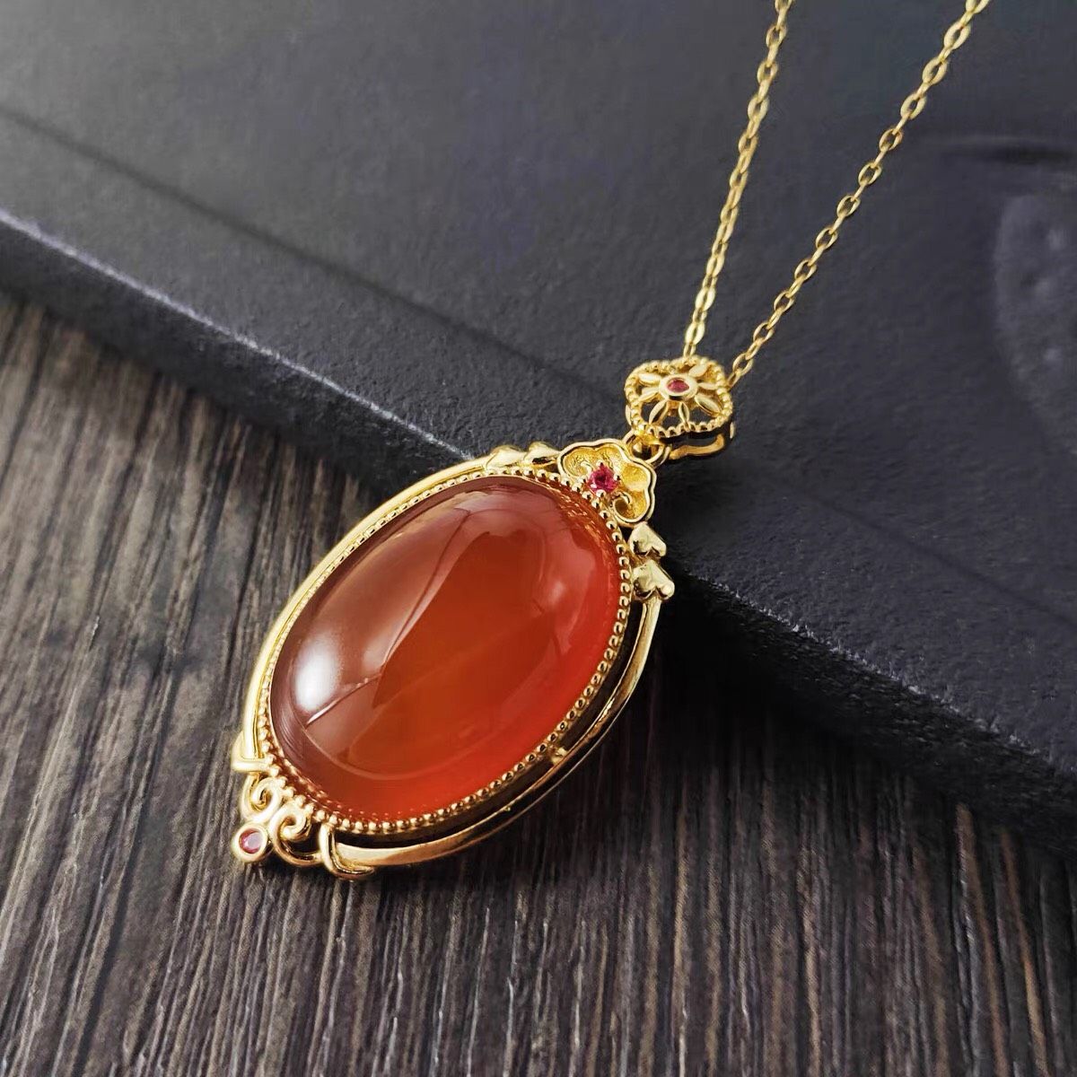  Vòng cổ Mã não đỏ 