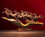  Đồ trang trí ngựa vân gỗ 