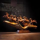  Đồ trang trí ngựa vân gỗ 