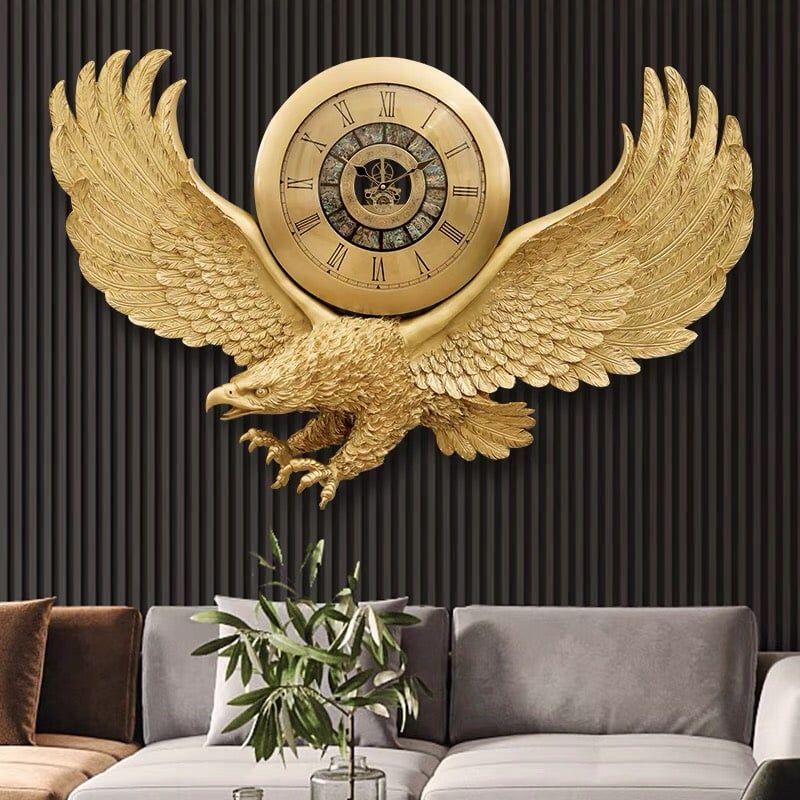  Đồng hồ treo tường đại bàng phong cách Châu Âu 