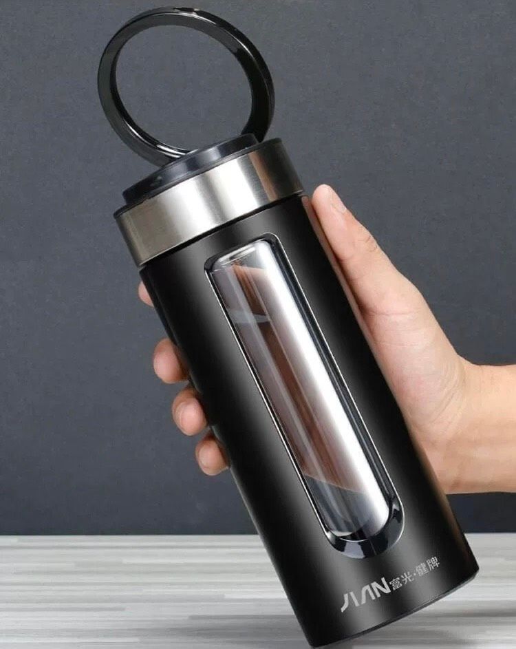  Bình pha trà cá nhân thuỷ tinh 2 lớp 