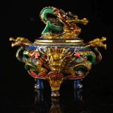  Lư hương rồng cổ trang trí 