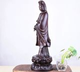  Tượng Quan Âm bồ tát Chất liệu gỗ mun 