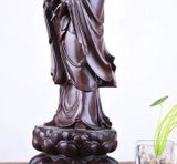  Tượng Quan Âm bồ tát Chất liệu gỗ mun 