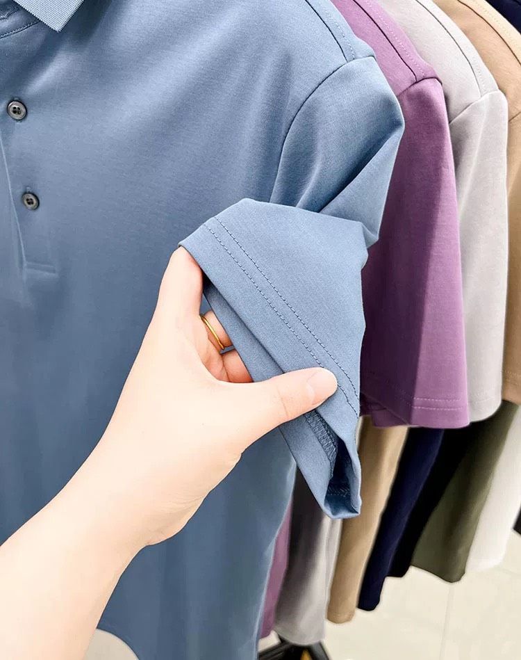  Áo Polo nam trơn cao cấp Chất liệu 100% cotton 