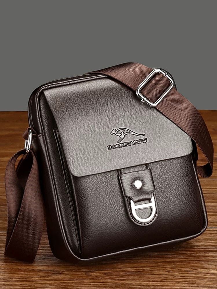  Túi đeo chéo nam cao cấp  Chất liệu da PU + lót polyester 