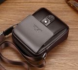  Túi đeo chéo nam cao cấp  Chất liệu da PU + lót polyester 