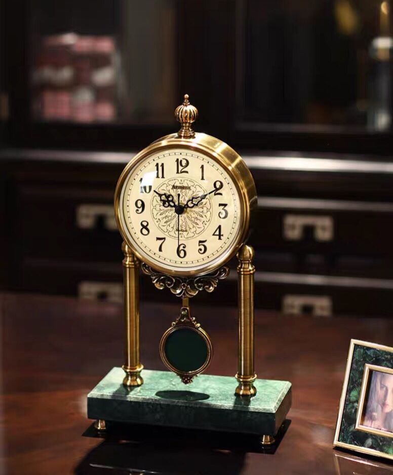  ĐỒNG HỒ ĐỂ BÀN PHONG CÁCH CHÂU ÂU CAO CẤP Chuyển động: im lặng 