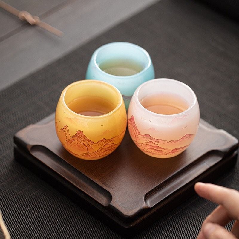  Tách Trà Tráng Men Cao Cấp 