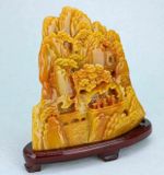  Ngọc khắc phong cảnh may mắn Chất liệu đá dâm bụt 