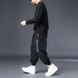  Bộ đồ thể thao thu đông nam  Chất liệu 65% cotton 31% sợi polyester 4% vải thun 