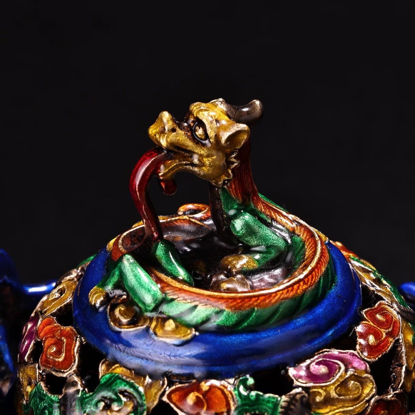  Lư Hương Tai Rồng Mây Cát Tường 