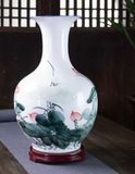  Bình Hoa Ánh Sen Trăng Để Bàn 
