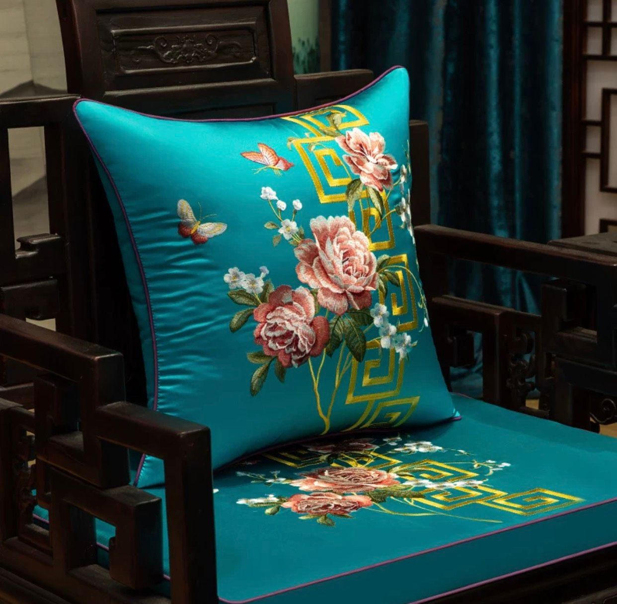  Gối Đệm Sofa Thêu Trung Quốc 