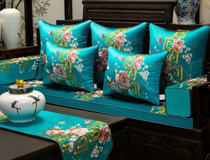  Gối Đệm Sofa Thêu Trung Quốc 