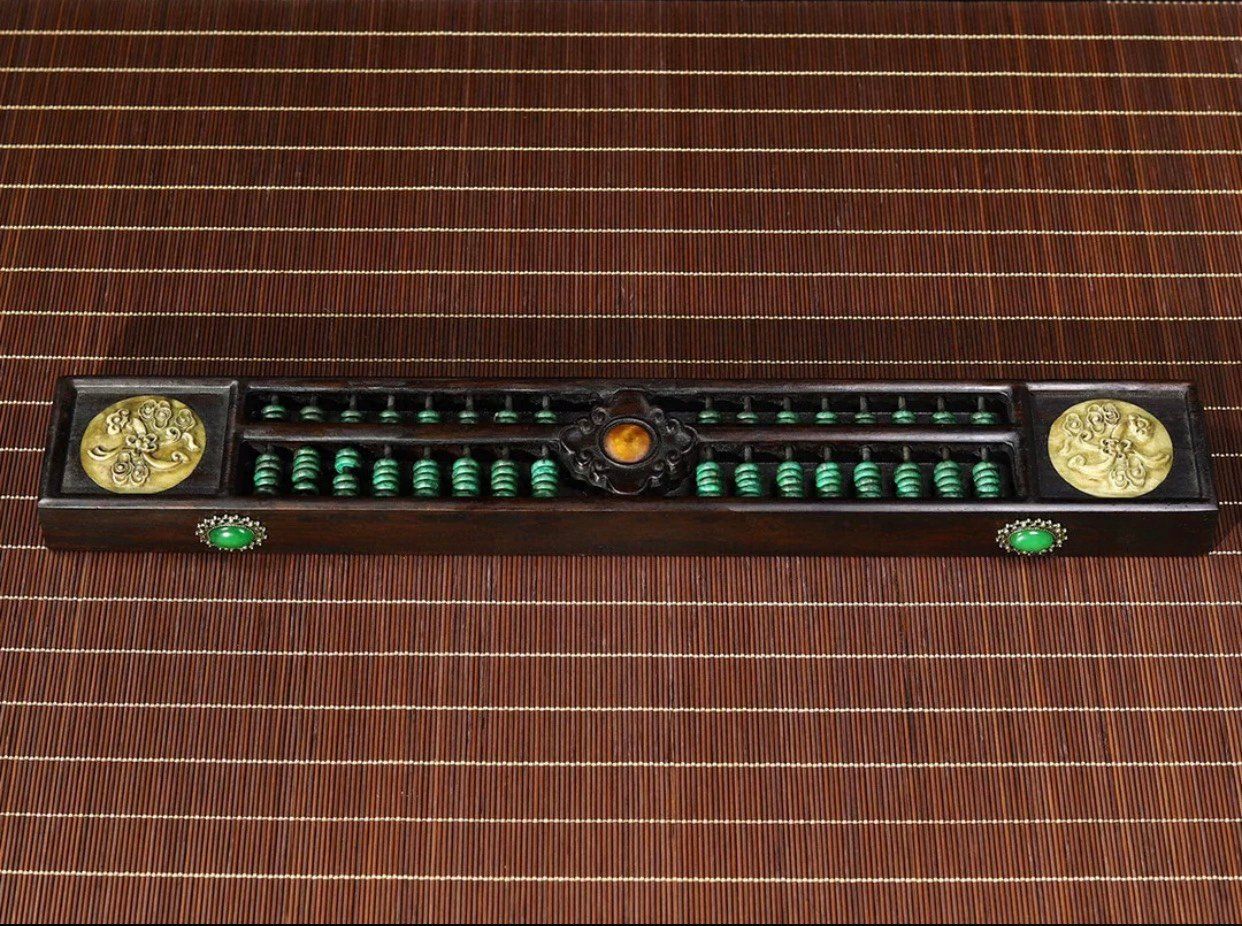  Bàn Tính Cổ Khảm Đá Quý Trang Trí 