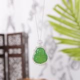  Dây Chuyền Phật Di Lặc Ngọc Lục Bảo 
