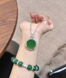  DÂY CHUYỀN NGỌC BÍCH CAO CẤP Chất liệu dây: Bạc sterling 