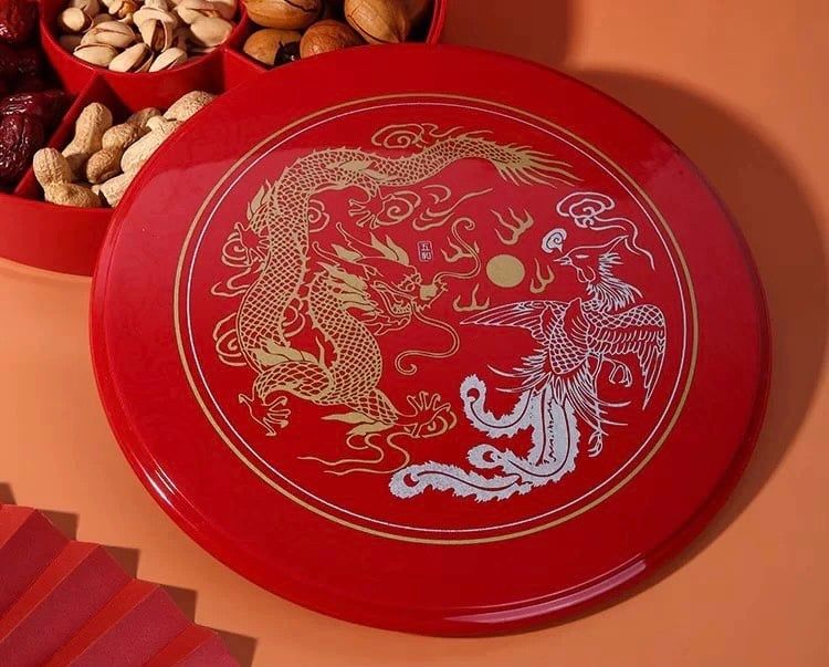  Hộp bày kẹo Rồng Phượng 
