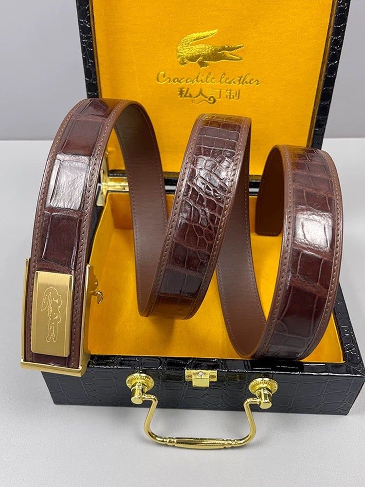  Thắt Lưng Nam Sang Trọng da cá sấu 