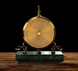  Đồng hồ để bàn trang trí chất liệu mạ đồng kim loại, đá cẩm thạch nhập khẩu 