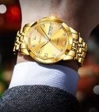  Đồng hồ cơ nam chính hãng mới của Thụy Sĩ thương hiệu đồng hồ thạch anh vàng 18k hàng đầu 