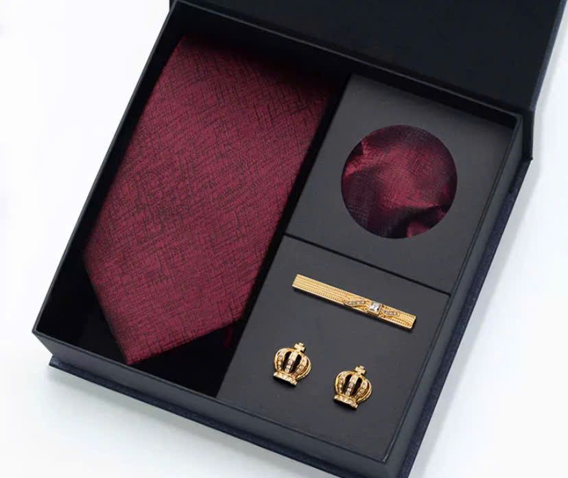  Bộ Cà Vạt Bốn Món Cao Cấp 