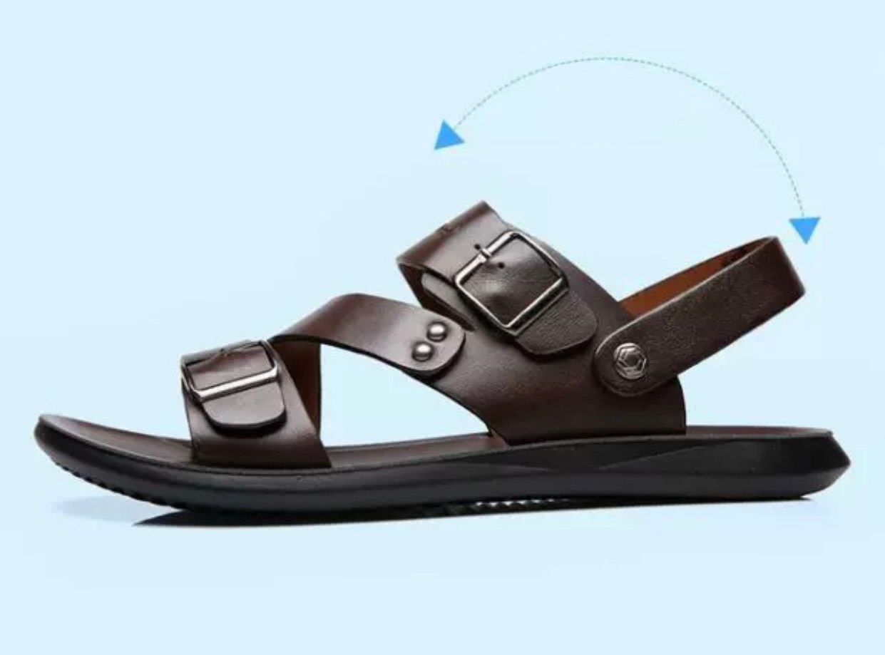  Sandal nam thời trang cao cấp Chất liệu da lợn + đế cao su 