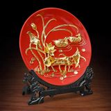  ĐĨA GỐM CHẠM KHẮC TRANG TRÍ NHÀ CỬA 