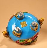  lư hương tai voi bằng đồng nguyên chất Cloisonné 