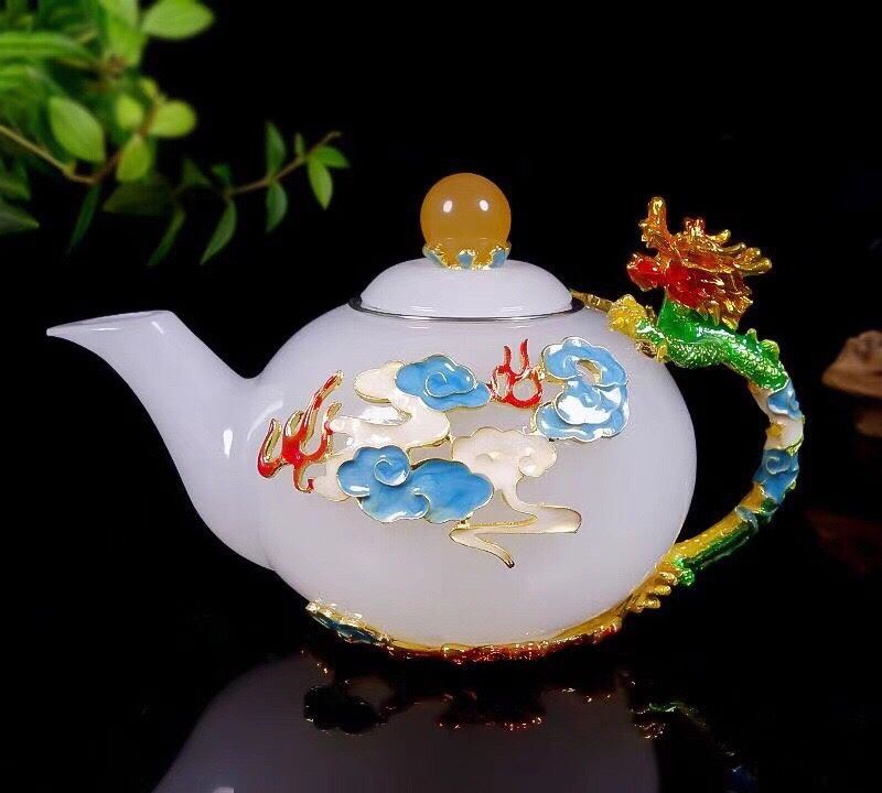  BỘ ẤM TRÀ NGỌC TRÁNG MEN CAO CẤP 