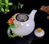  BỘ ẤM TRÀ NGỌC TRÁNG MEN CAO CẤP 