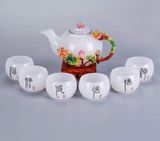  BỘ ẤM TRÀ TRÁNG MEN NGỌC BÍCH CAO CẤP 