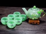  BỘ ẤM TRÀ SỨ TRÁNG MEN NGỌC XANH 