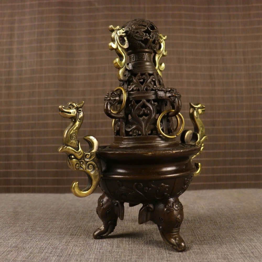  Lư Hương Đồng Hai Tai Voi - Biểu Tượng Của Sự Thanh Tịnh Và Phong Thủy 