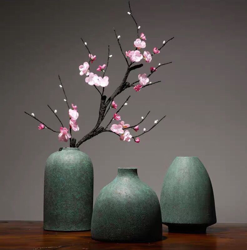  BÌNH GỐM CẮM HOA TRANG TRÍ CAO CẤP 