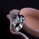  Nhẫn Bạc Đá Sa Thạch Xanh Cao Cấp – Biểu Tượng Của Phong Cách Và Đẳng Cấp 