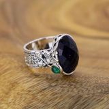  Nhẫn Bạc Đá Sa Thạch Xanh Cao Cấp – Biểu Tượng Của Phong Cách Và Đẳng Cấp 