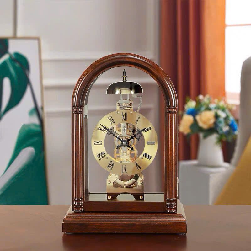  ĐỒNG HỒ CƠ C ĐỂ BÀN – KIỆT TÁC TỪ GỖ TRẦM CAO CẤP 