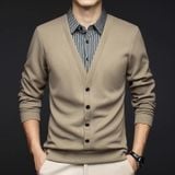  ÁO LEN CỔ SƠ MI THỜI TRANG DOANH NHÂN CAO CẤP 