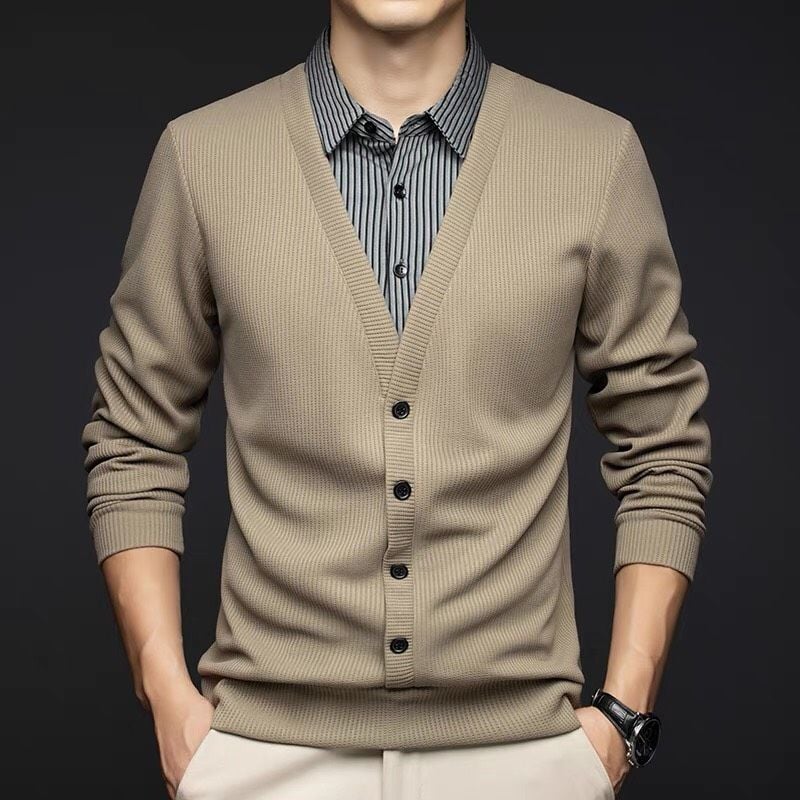  ÁO LEN CỔ SƠ MI THỜI TRANG DOANH NHÂN CAO CẤP 