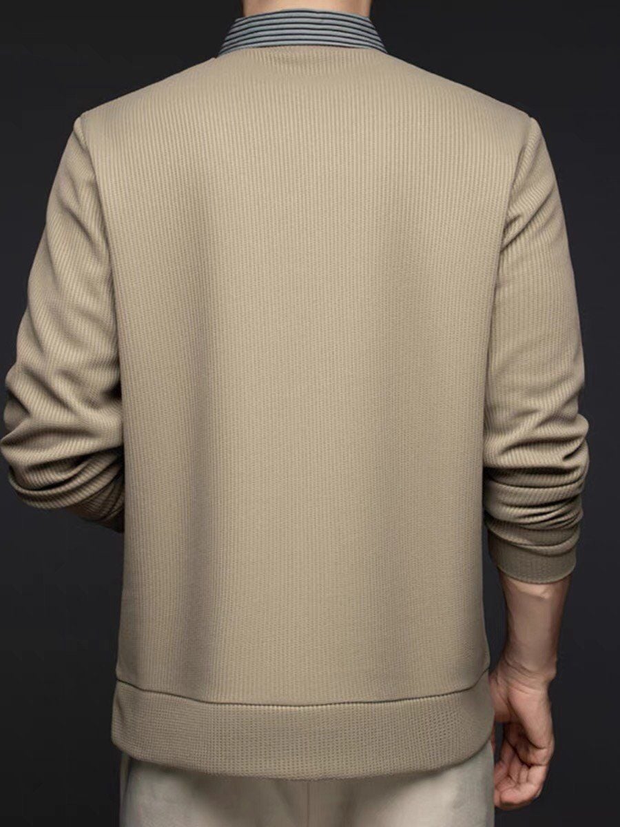  ÁO LEN CỔ SƠ MI THỜI TRANG DOANH NHÂN CAO CẤP 