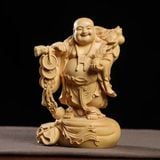  TƯỢNG PHẬT DI LẶC MAY MẮN GỖ HOÀNG DƯƠNG – BIỂU TƯỢNG CỦA HẠNH PHÚC VÀ TÀI LỘC 