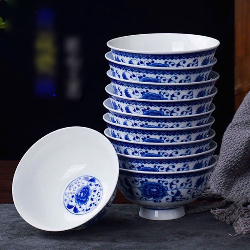  BỘ BÁT CƠM SỨ TRẮNG XANH CAO CẤP BK-CE-001360-VN-0041 