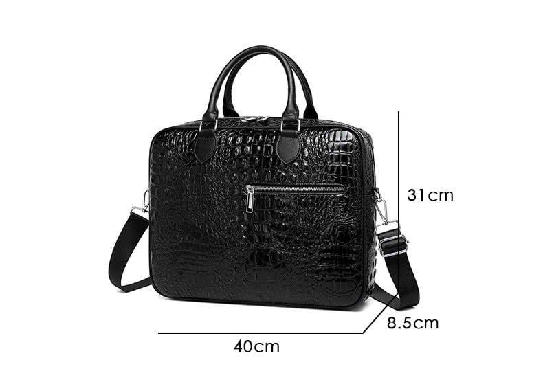  Vali Doanh Nhân Hoạ Tiết Da Cá Sấu Cao Cấp và Túi Đựng Máy Tính Kết Hợp BK-FA-007900-VN-0236 