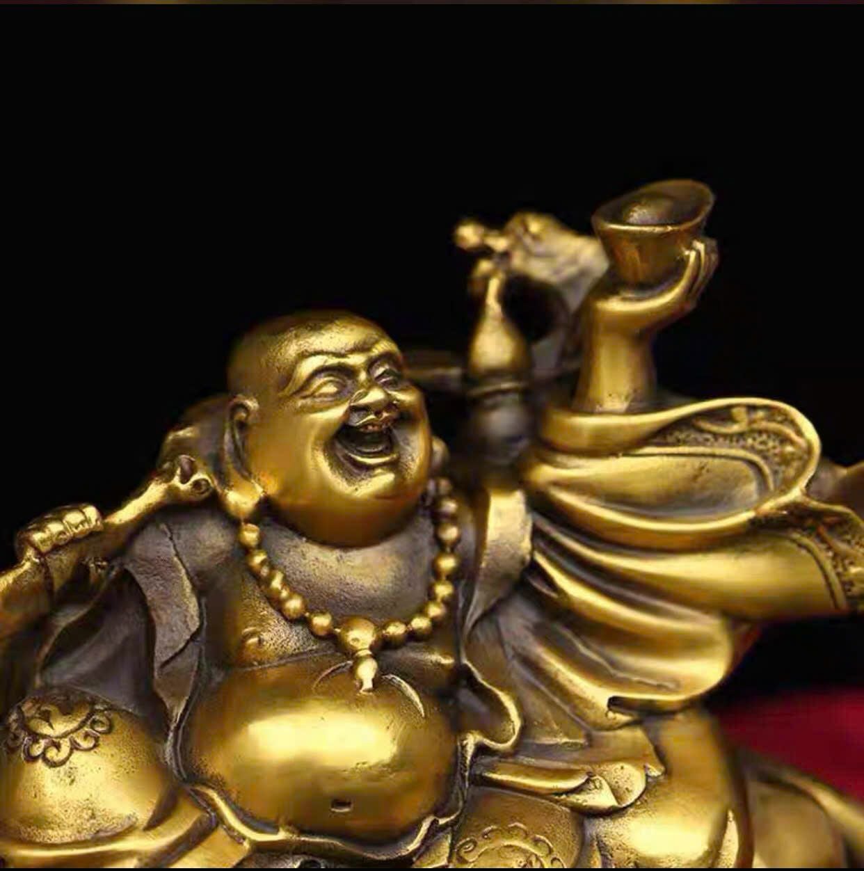  PHẬT DI LẶC CƯỠI BÒ - BIỂU TƯỢNG CỦA SỰ HẠNH PHÚC VÀ TÀI LỘC BK-ME-004300-VN-0273 