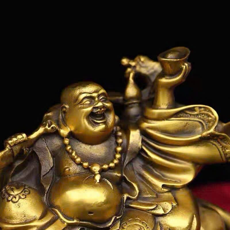  PHẬT DI LẶC CƯỠI BÒ - BIỂU TƯỢNG CỦA SỰ HẠNH PHÚC VÀ TÀI LỘC BK-ME-004300-VN-0273 