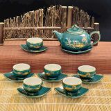  Bộ Ấm Trà Cao Cấp – Họa Tiết Vàng Sang Trọng BK-CE-001500-VN-0302 