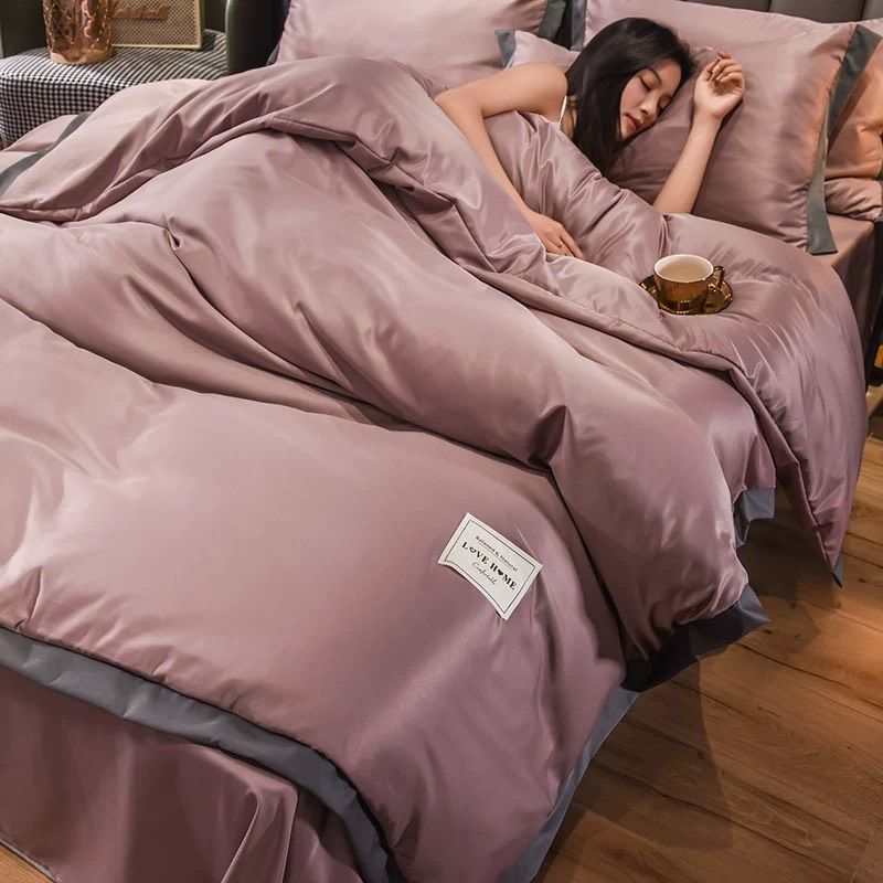  Bộ Ga Giường Đôi Phong Cách Châu Âu Sang Trọng – Vải Lụa Cao Cấp BK-FA-001700-VN-0357 