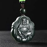  Mặt Dây Chuyền Ngọc Bích Hình Di Lặc BK-ST-002700-VN-0353 